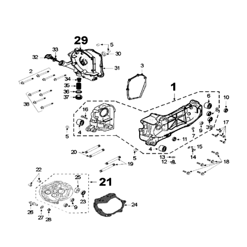 Carter Peugeot V-Clic 50 4 tempi AC Bianco