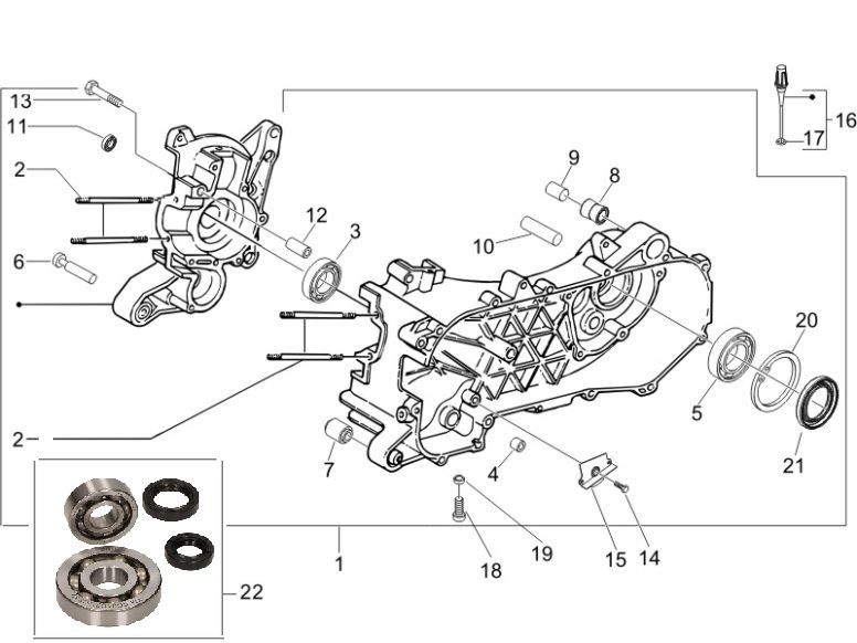 Carter Piaggio Zip 2000 4 tempi AC