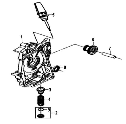 Basamento destro/avviamento motore Sym Symphony ST E3