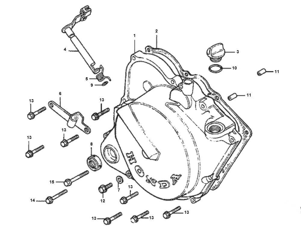 Coperchio carter Honda MTX-SH