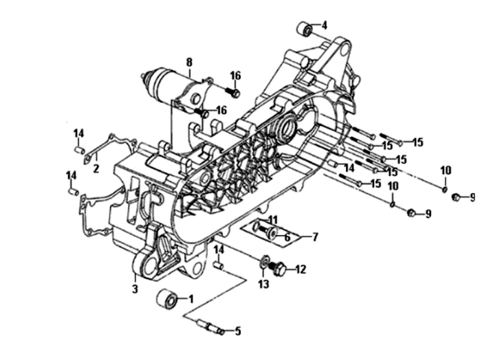 Basamento sinistro Sym Symphony ST E3