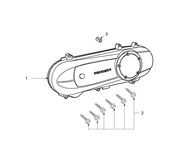 Coperchio carter Peugeot Speedfight 3 50 2 tempi LC 2 tempi