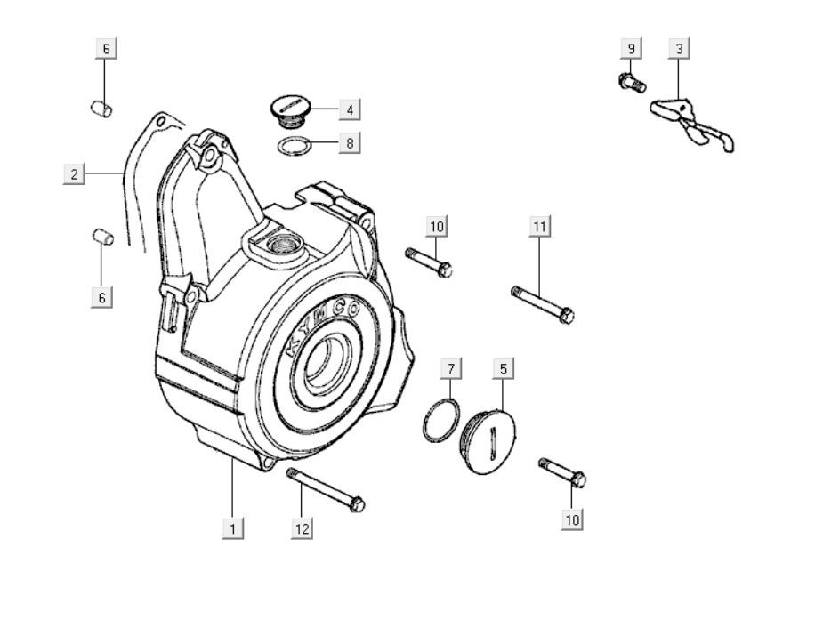 Coperchio volano Kymco K-Pipe 125