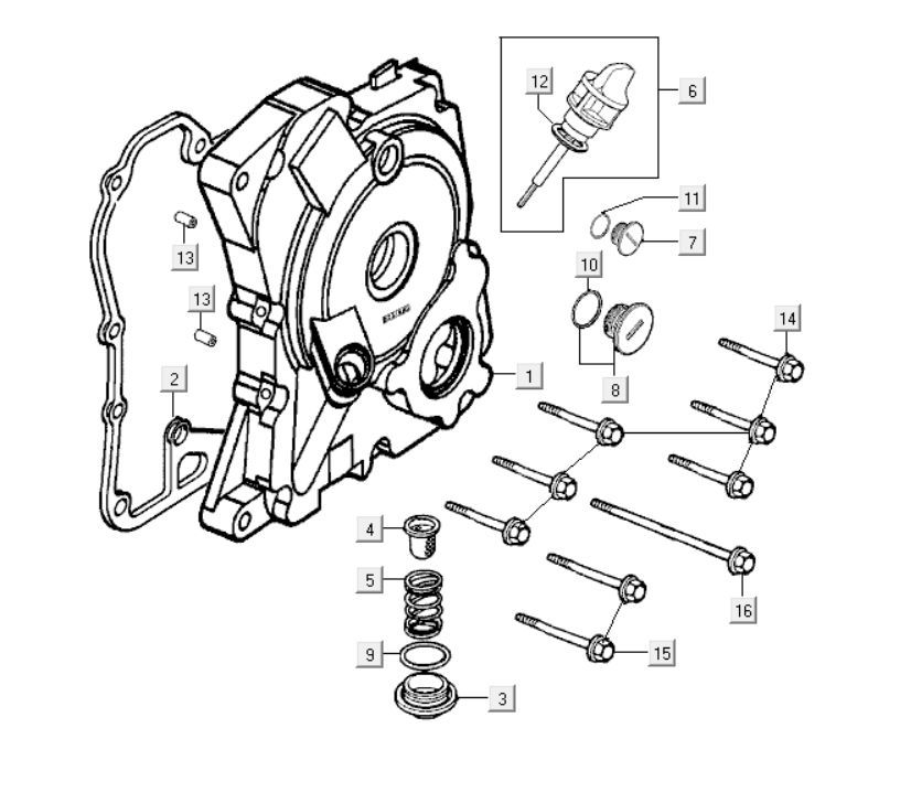 Carter - Dipstick - Filtro olio Kymco New Dink 200i