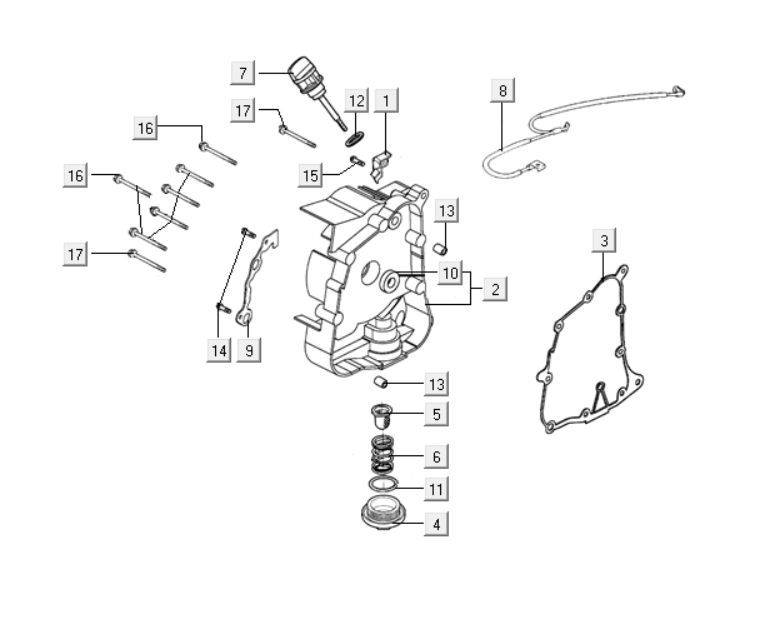 Carter - Dipstick - Filtro olio Kymco People One 125i