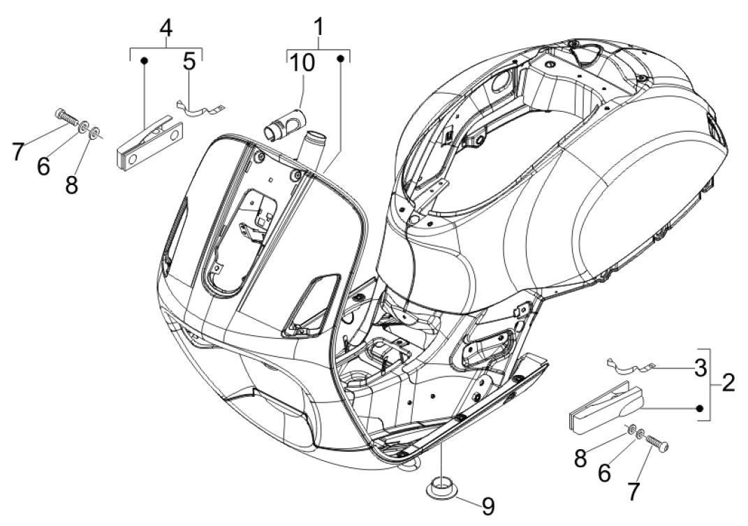 Telaio Vespa GTV 250 IE 4V