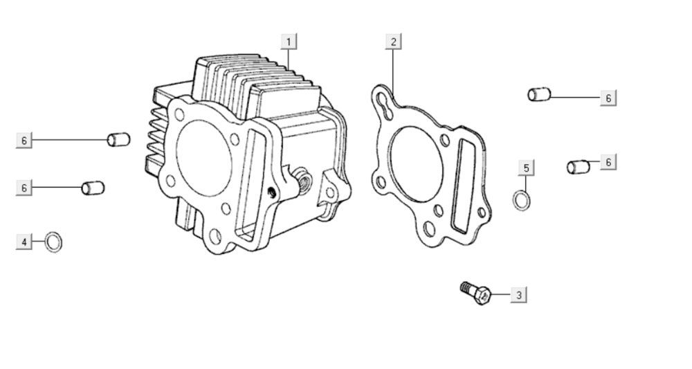Cilindro Kymco K-Pipe 125
