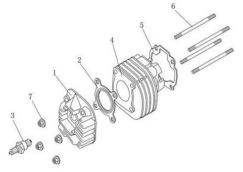 Testata cilindro bianca AGM Venom