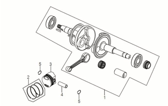 Albero motore Sym Jet 14 50i Euro 5