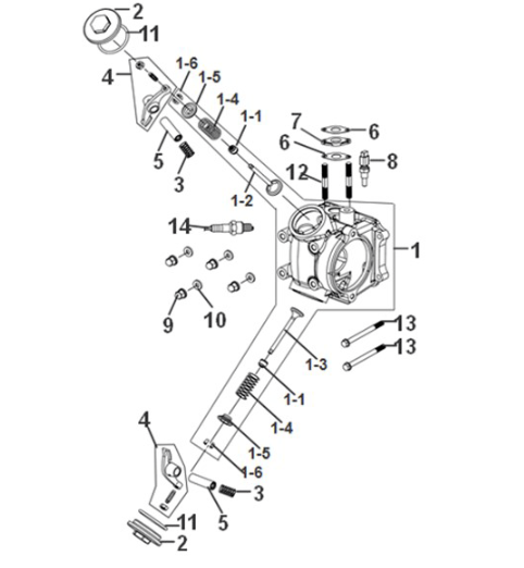 Testa cilindro Sym Symphony ST 50 E5