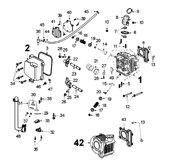 Cilindro Django 50 4 tempi Evasion