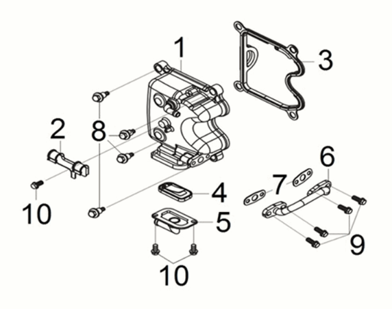 Cylinder head cover Sym Joymax Z 125i E5 2022