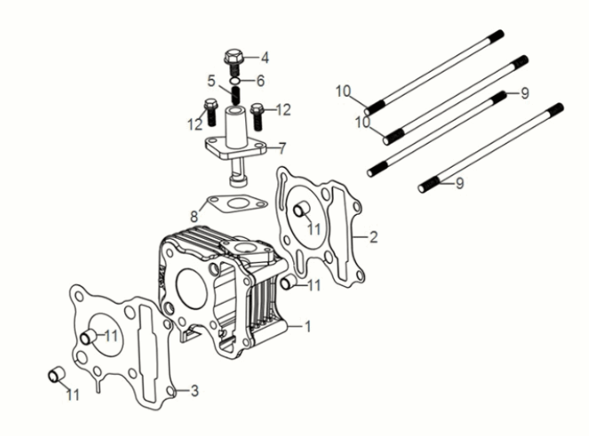 Cilindro Sym Symphony ST 50 E5