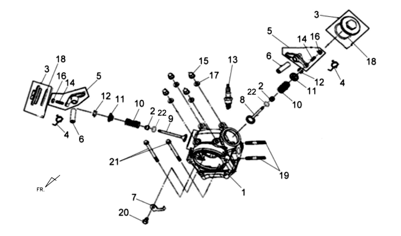 Testa cilindro Sym Allo (WH871) champagne