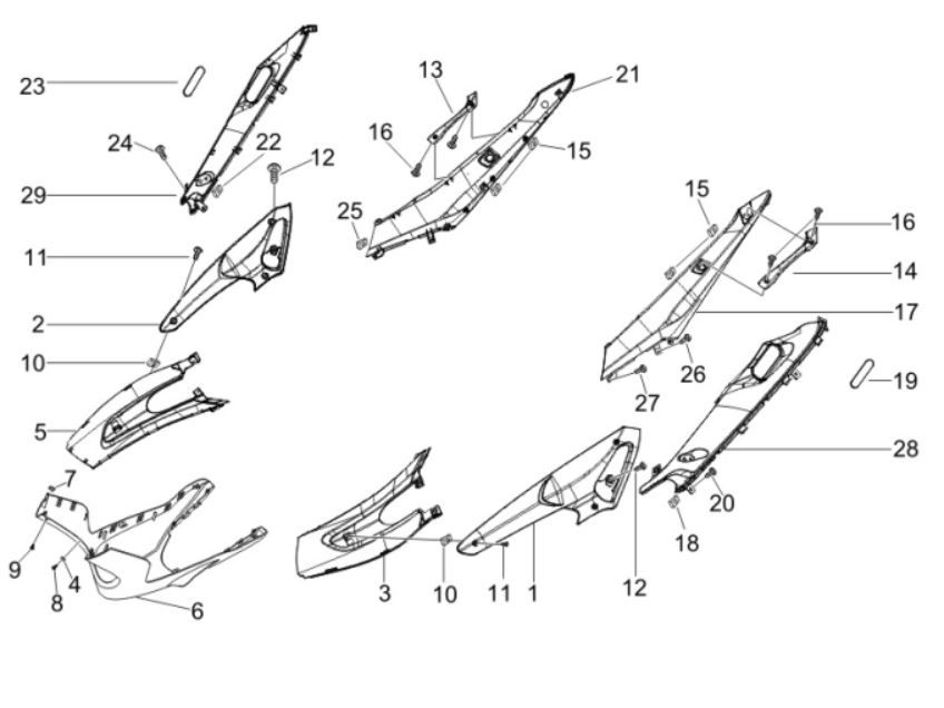 Parabrezza per moto - Underspoiler Gilera Runner 200 VXR 4 tempi 2006