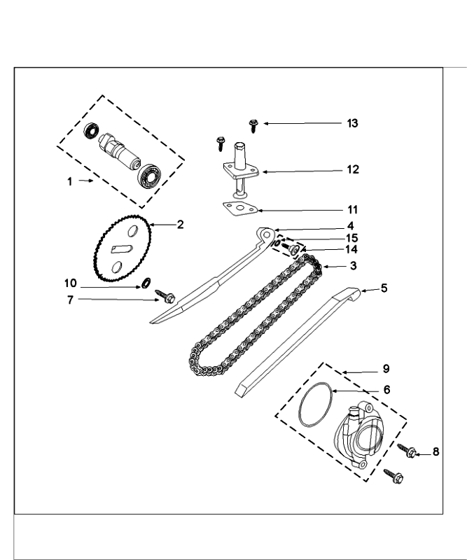 Catena di distribuzione - Guidacatena Peugeot Speedfight 4 50 4 tempi AC blu/neri