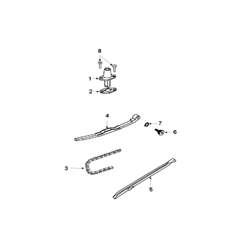 Catena di distribuzione - Guidacatena Peugeot V-Clic 50 4 tempi AC Night Blue