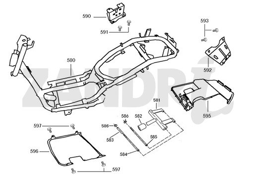 Parti varie: Santini Capri, nero opaco
