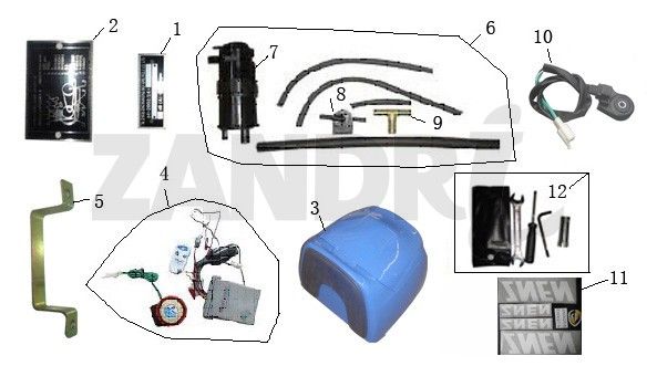 Parti varie BTC Grande Retro GT1 bianco nero