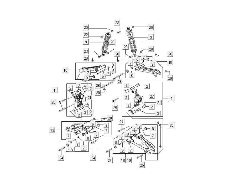 Forcella Kymco MXU 400