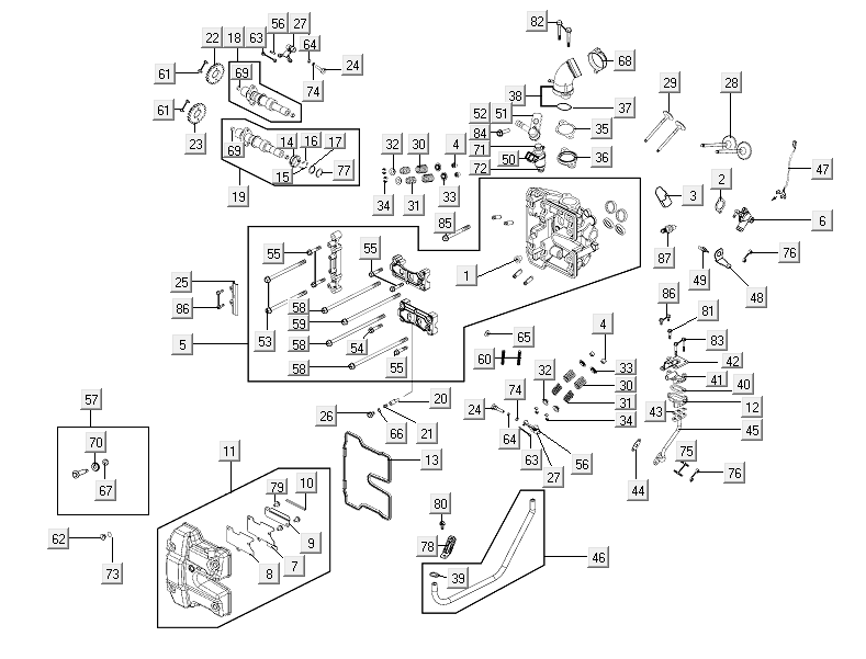 Testa cilindro Kymco Xciting 500R EVO