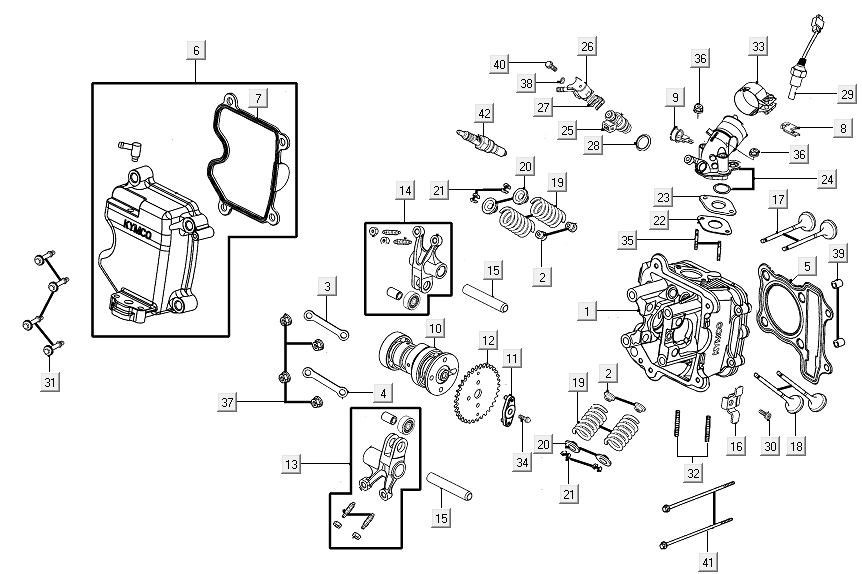 Testa cilindro Kymco New Like 150i Euro 4