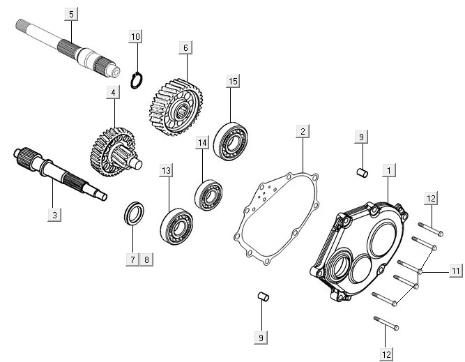 Denti - Trasmissione Kymco New Downtown 350i ABS