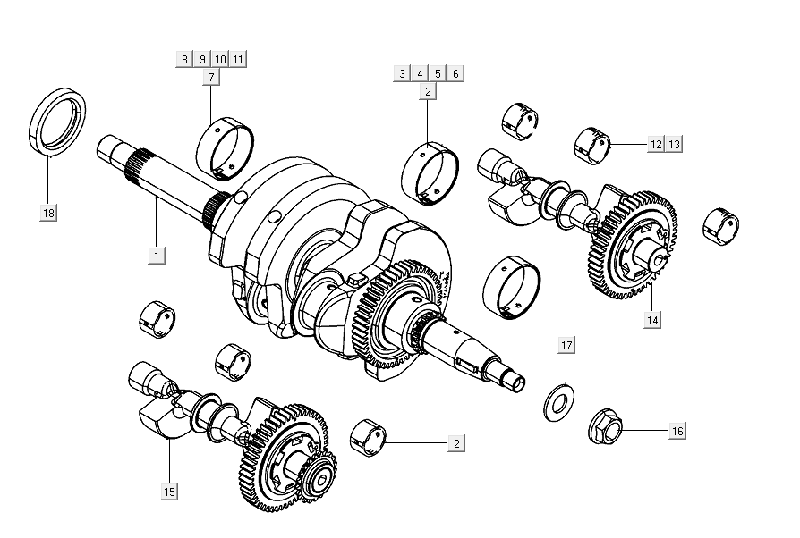 Albero motore Kymco AK550i