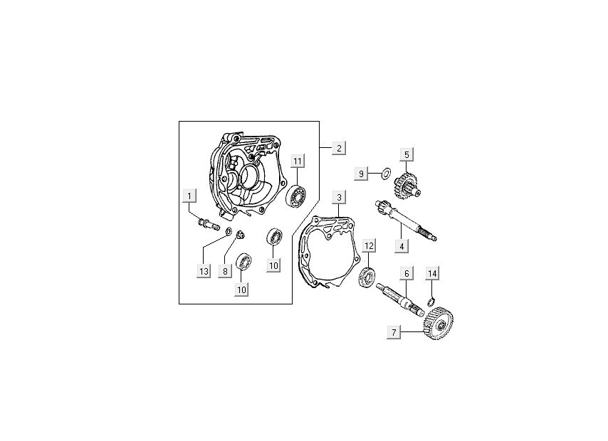 Cambio - Trasmissione - Kymco Super9 50 2 tempi AC vecchio modello Sport blu