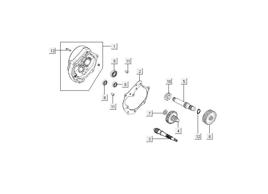 Denti - Trasmissione Kymco Like TT 4 tempi nero lucido 2015