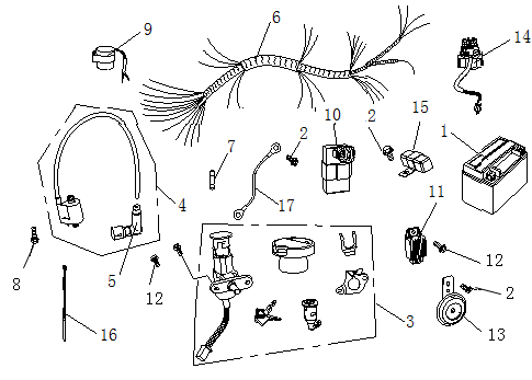 Parti elettriche AGM Ape 50 marroni