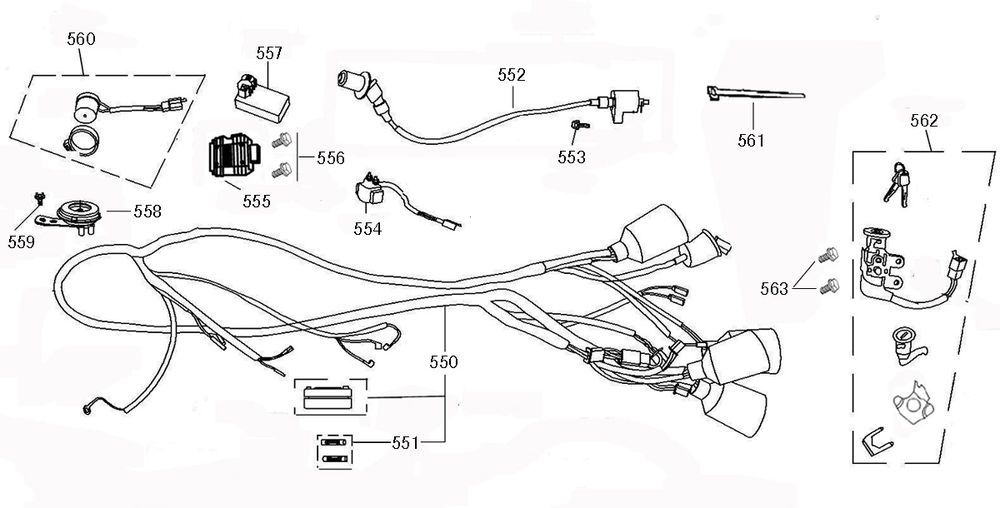 Parti elettriche AGM R8
