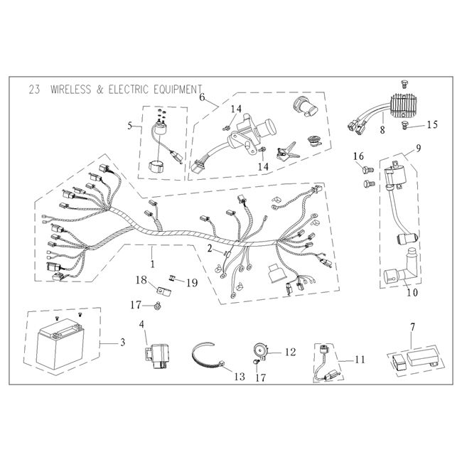 Parti elettriche AGM VX50 plus 12
