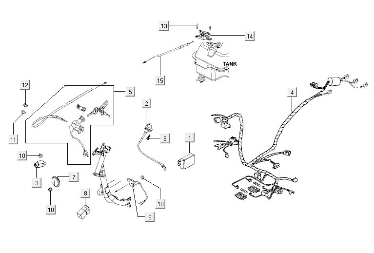 Ricambi elettrici Kymco Agility 12' 4-stroke black