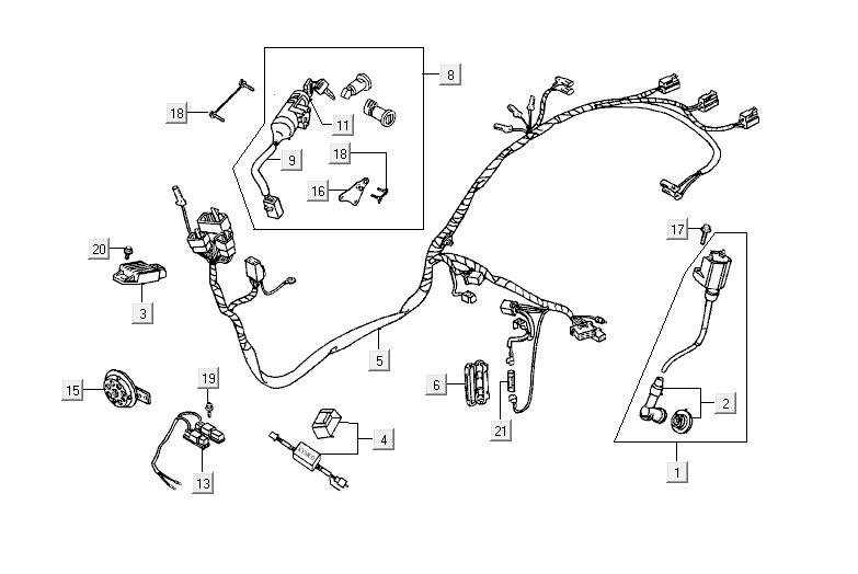 Parti elettriche Kymco Yup 50 2-stroke AC blue limited