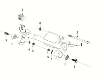 Engine bracket Peugeot Django 125 EFI E5 2021-2022