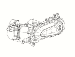 Engine Peugeot Django 125 EFI E5 2021-2022