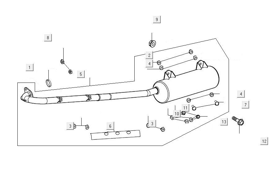 Scarico Kymco MXU 300