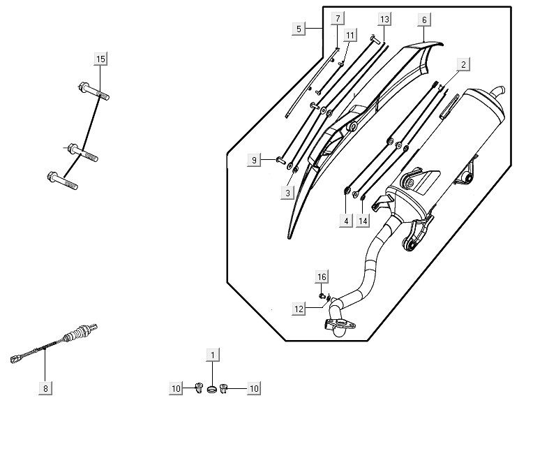 Scarico Kymco People S 150i Euro 4