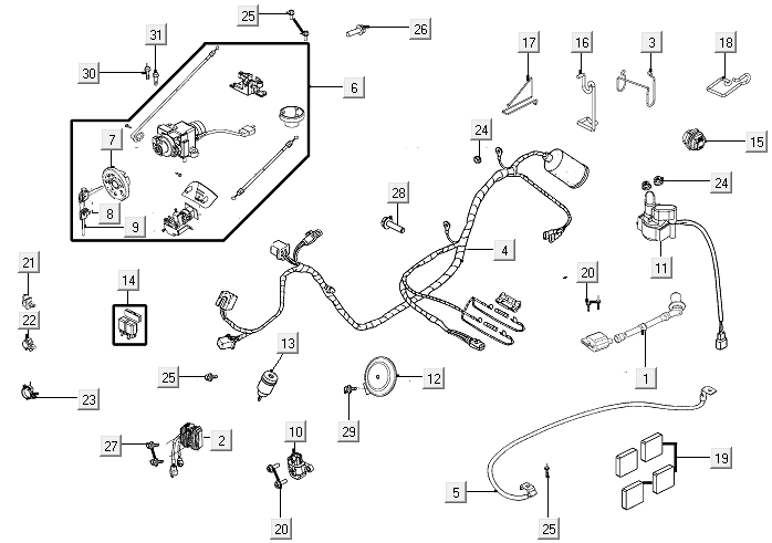 Cablaggio Kymco New Like 150i Euro 4