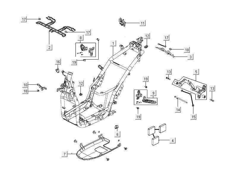Telaio Kymco People S 150i Euro 4