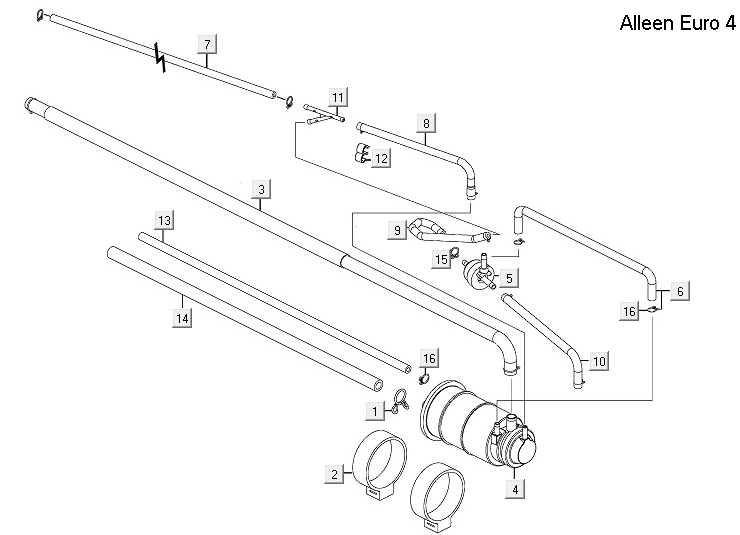 Filtro a carbone - Tubi ABS Kymco New Downtown 350i