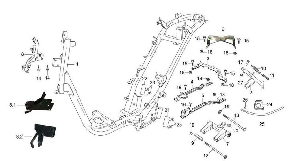 Telaio Benzhou City Star 4 tempi