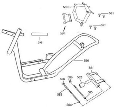 Telaio Berini Sprint rosso