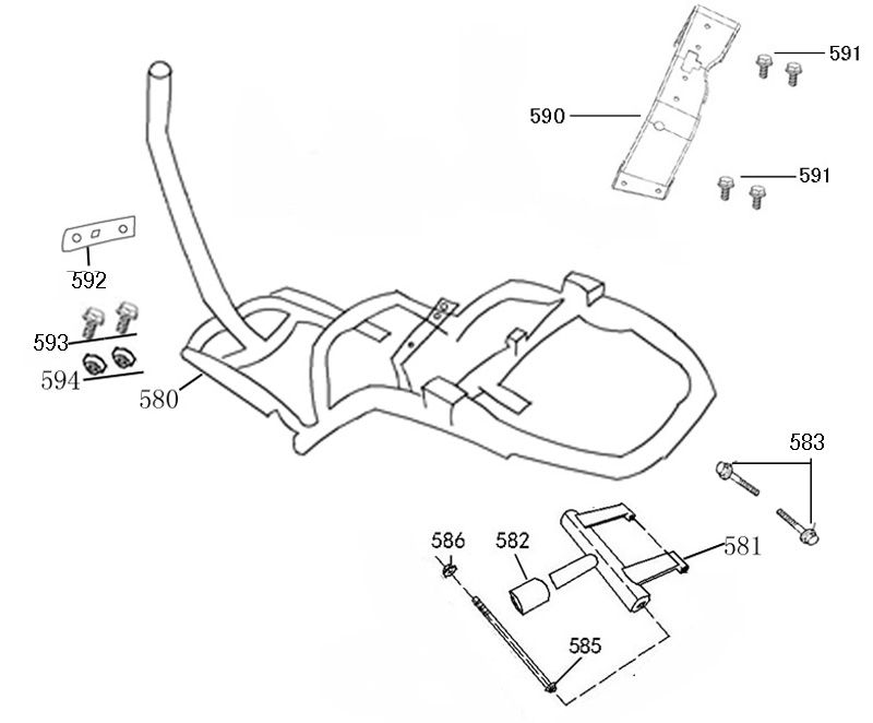 Telaio China Swan - Riva nero