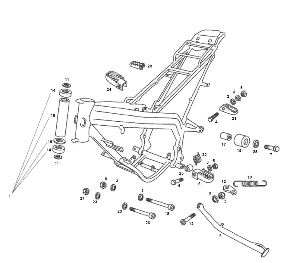 Telaio Derbi Derbi Senda R X-Treme 2007 Euro 2 edizione 3
