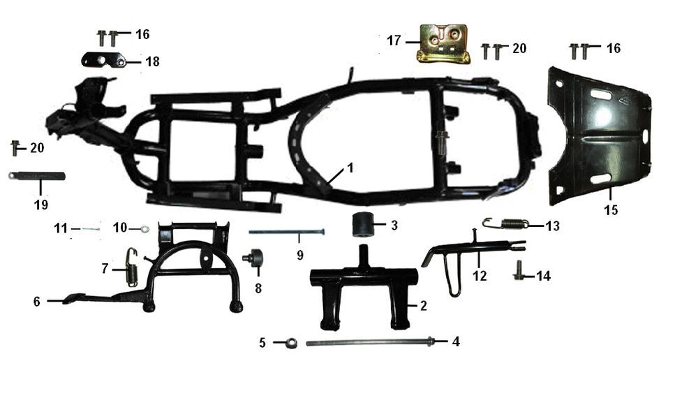 Telaio Edwards Tomorrow VX50S a 4 tempi