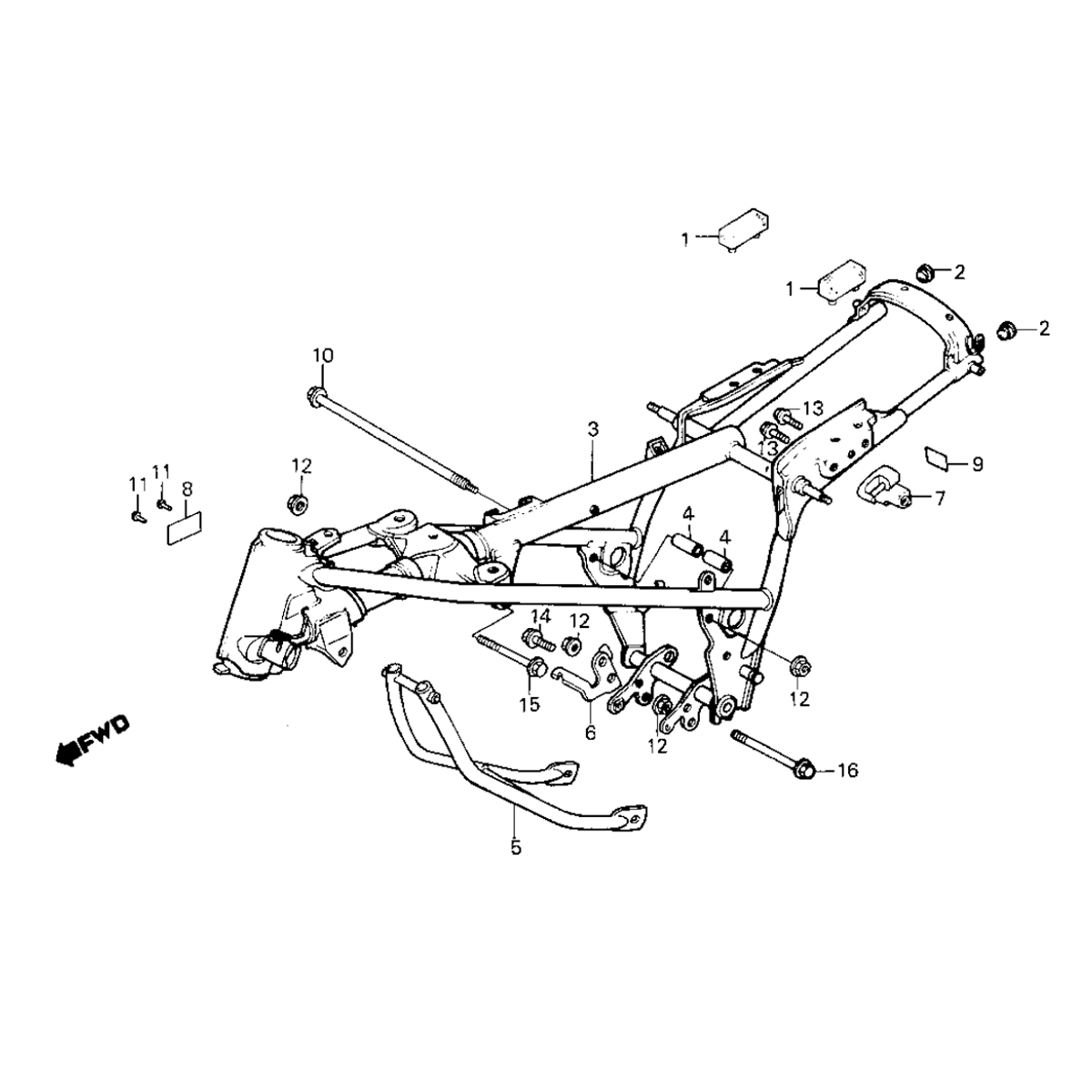 Telaio Honda MB50/MB80