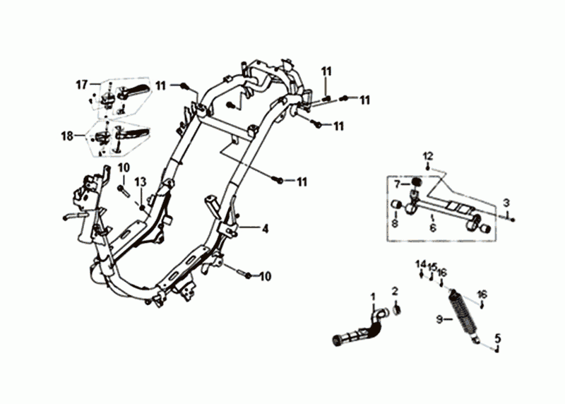 Telaio Sym Fiddle III Euro 4