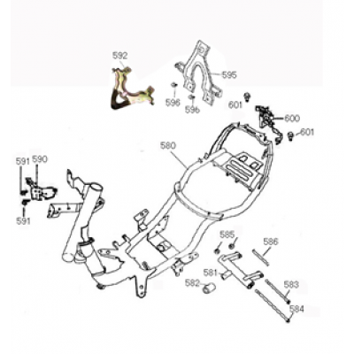 Telaio Znen Snail 50 4T AC antracite opaco